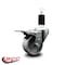Service Caster 3'' Semi Steel Swivel 1-3/8'' Expanding Stem Caster Total Lock Brake SCC-EXTTL20S314-SSS-138 - alternate 3